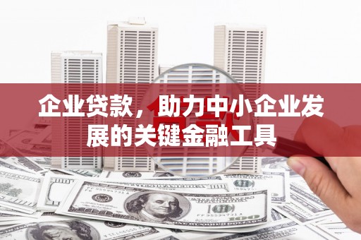 富平企业贷款，助力中小企业发展的关键金融工具