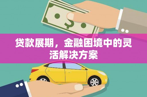富平贷款展期，金融困境中的灵活解决方案