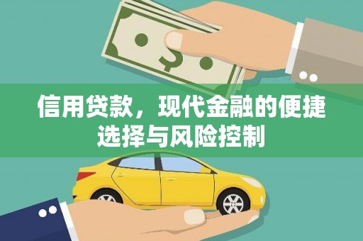 富平信用贷款，现代金融的便捷选择与风险控制