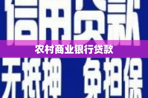 富平农村商业银行贷款