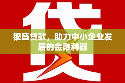 富平银盛贷款，助力中小企业发展的金融利器