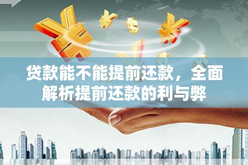 富平贷款能不能提前还款，全面解析提前还款的利与弊
