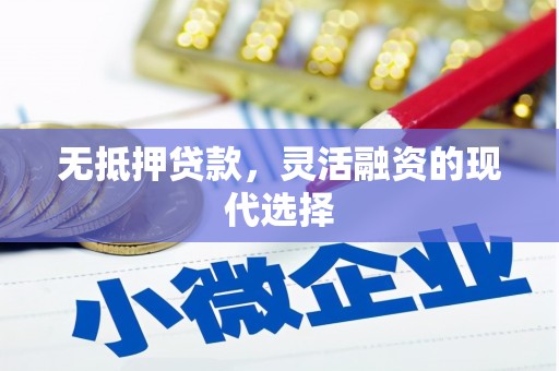 富平无抵押贷款，灵活融资的现代选择