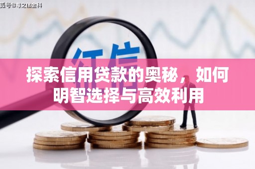富平探索信用贷款的奥秘，如何明智选择与高效利用