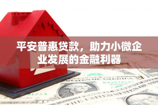 富平平安普惠贷款，助力小微企业发展的金融利器
