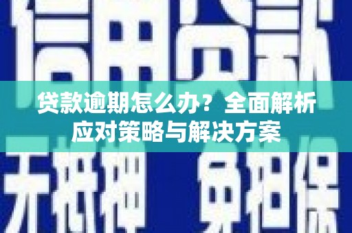 富平贷款逾期怎么办？全面解析应对策略与解决方案