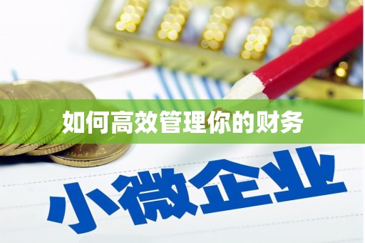 富平如何高效管理你的财务
